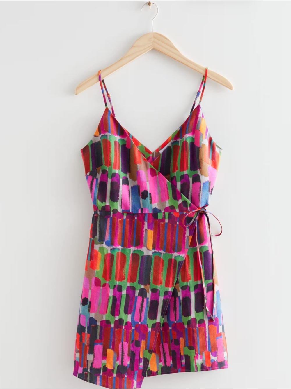 NWT & Other Stories STRAPPY WRAP MINI DRESS Size 6
